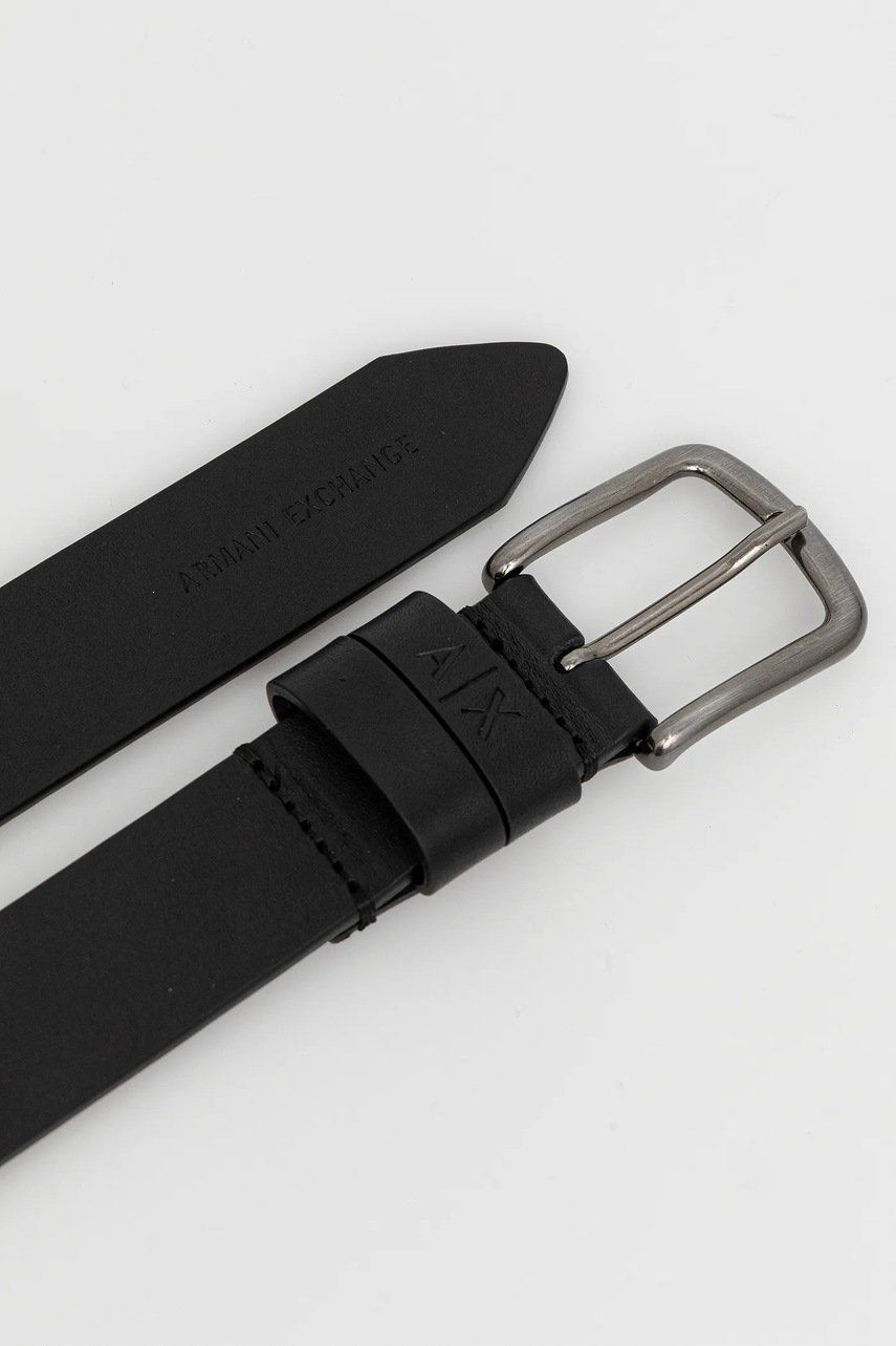 Кожаный ремень Armani Exchange цвет чёрный XM001744 AF17993 Кожаный ремень Armani Exchange цвет чёрный XM001744 AF17993