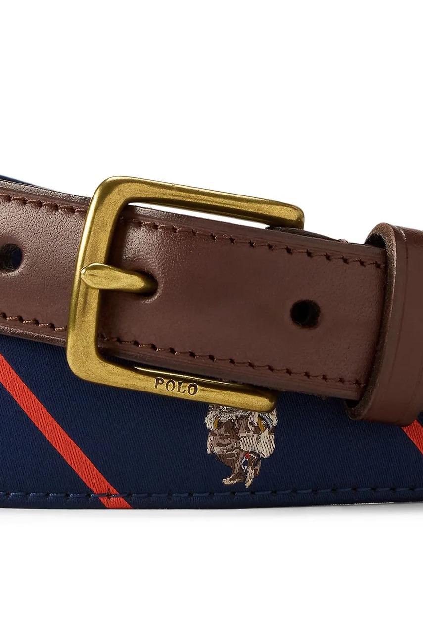 Ремень Polo Ralph Lauren цвет синий 405974641 Ремень Polo Ralph Lauren цвет синий 405974641