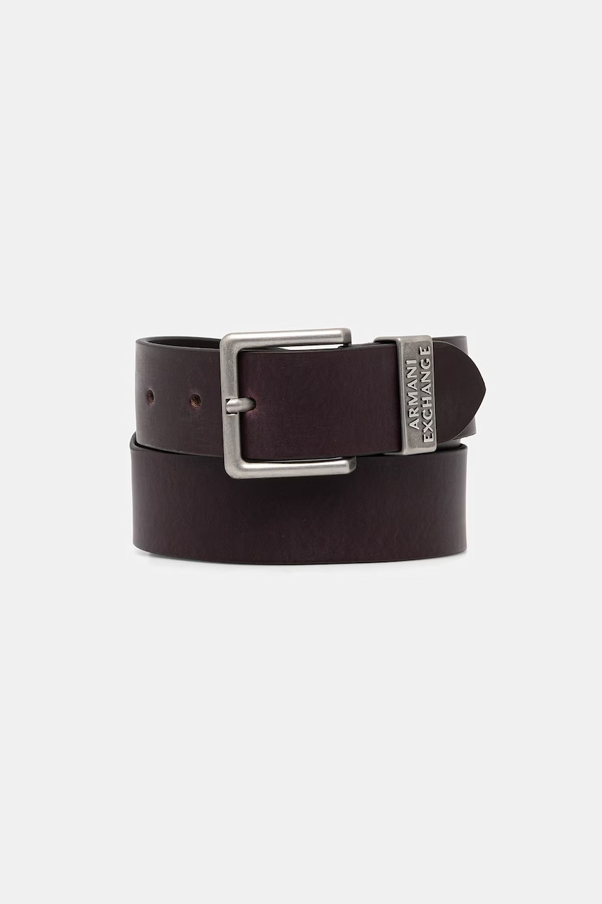 Armani Exchange pasek męski skórzany