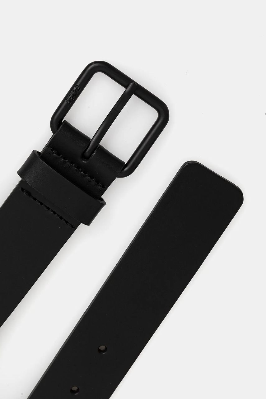 Кожаный ремень BOSS цвет чёрный 50553283