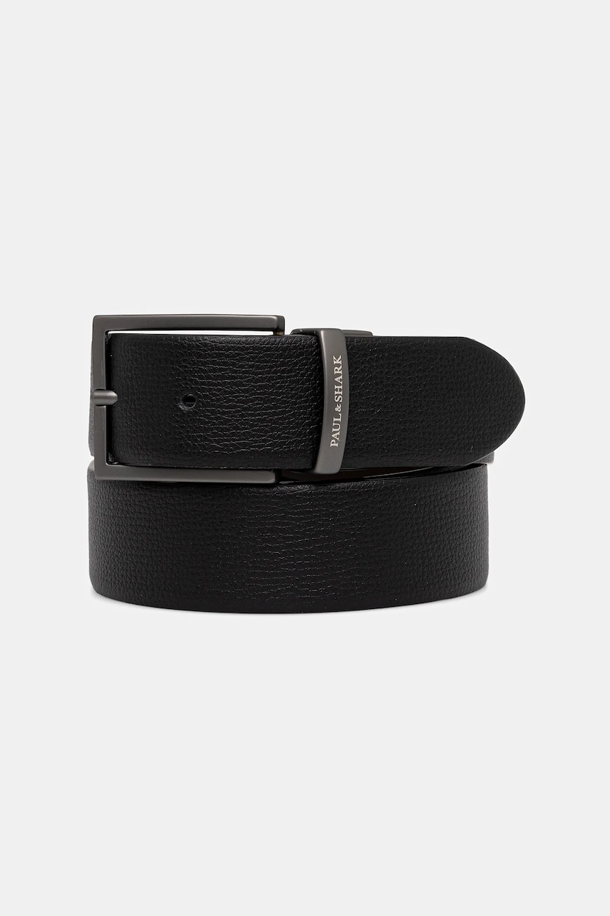 Paul&Shark curea de piele culoarea negru, 15316000