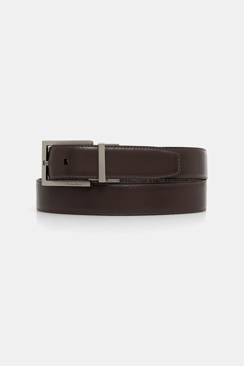 Двусторонний ремень Calvin Klein цвет коричневый LV04D7027G Двусторонний ремень Calvin Klein цвет коричневый LV04D7027G