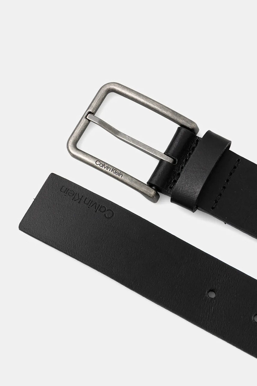 Кожаный ремень Calvin Klein цвет чёрный LV04D7047G