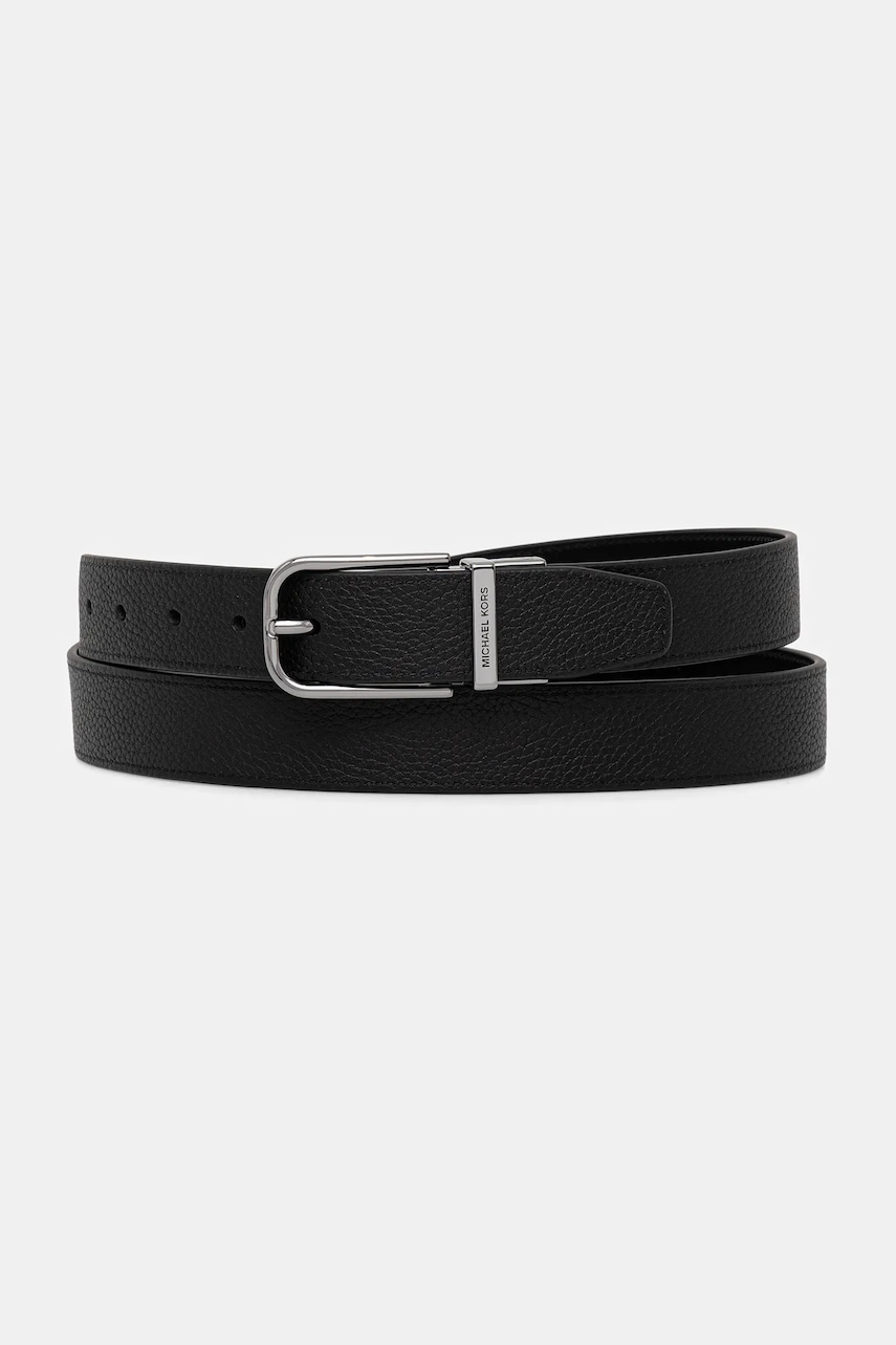 Michael Kors curea de piele culoarea negru, 39F5LBLY1L