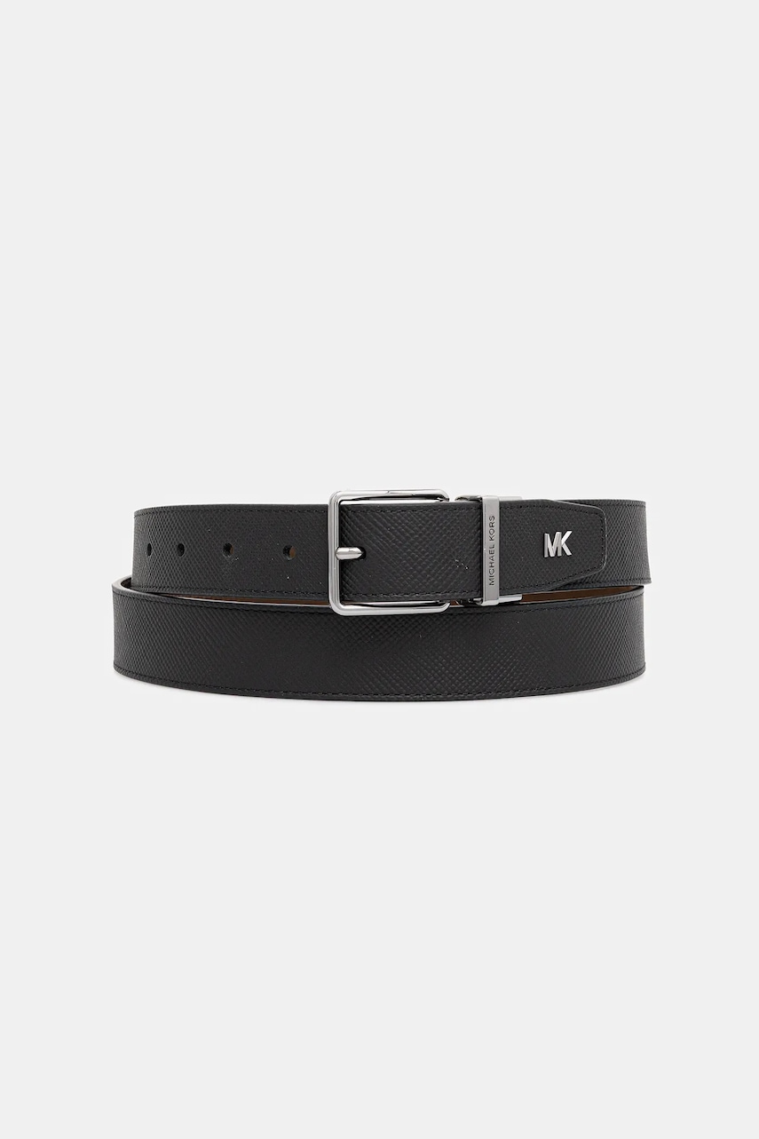 Michael Kors curea de piele cu doua fete culoarea negru, 39F5LBLY0L