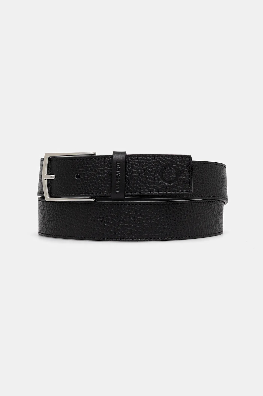 Trussardi curea de piele culoarea negru, B349B000012N