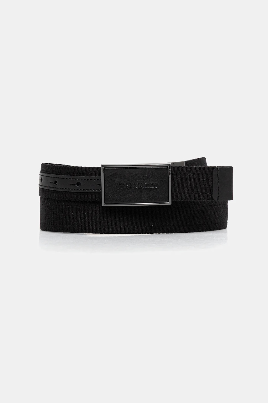 Trussardi curea culoarea negru, B347B000013N