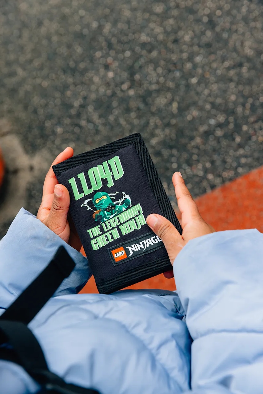 Lego portofel copii NINJAGO culoarea negru, 20288