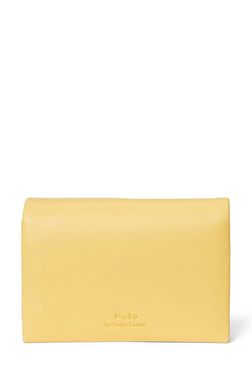 Кожаный кошелек Polo Ralph Lauren цвет жёлтый 427971201