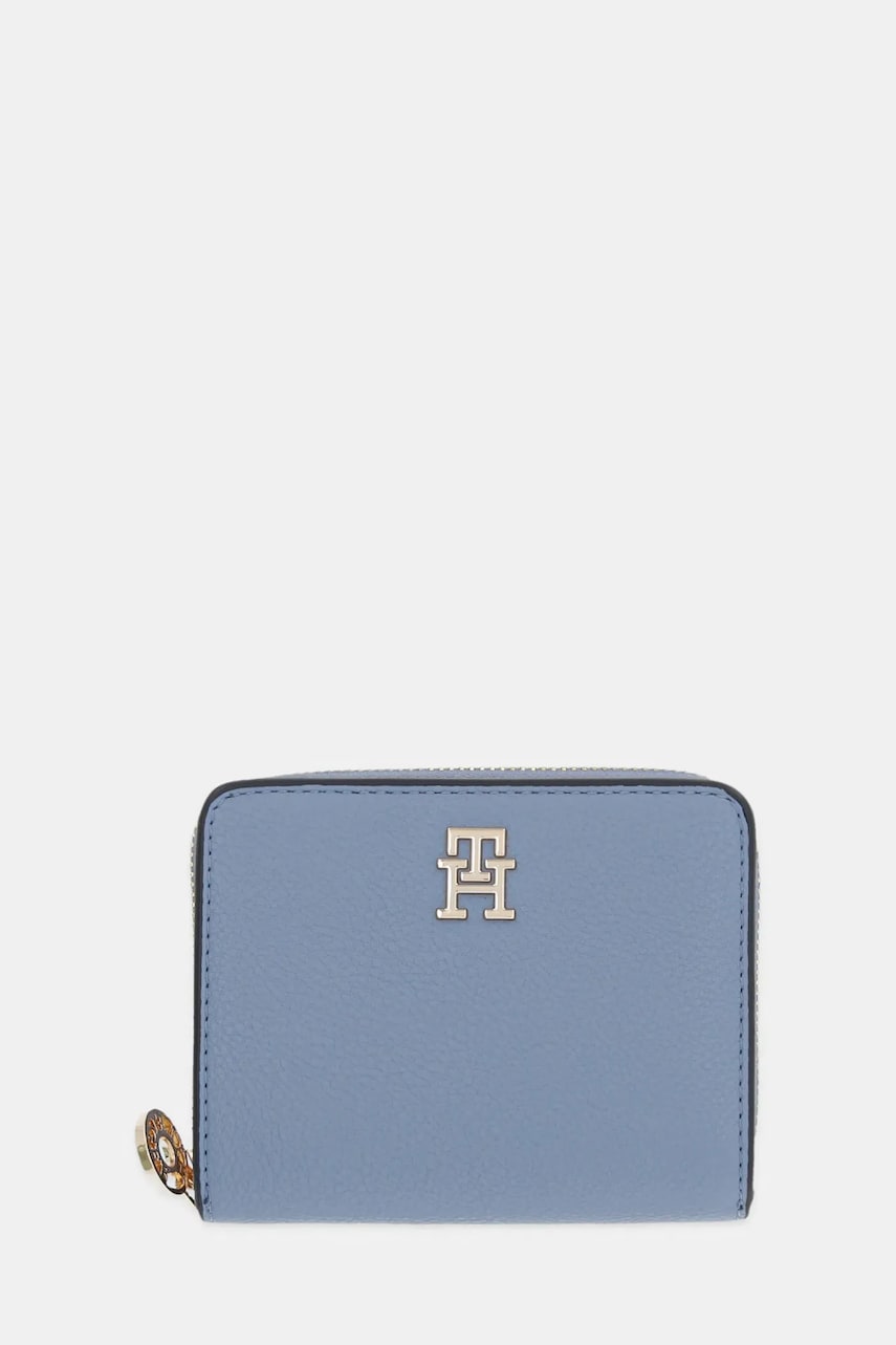 Levně Peněženka Tommy Hilfiger dámská, modrá barva, AW0AW17473