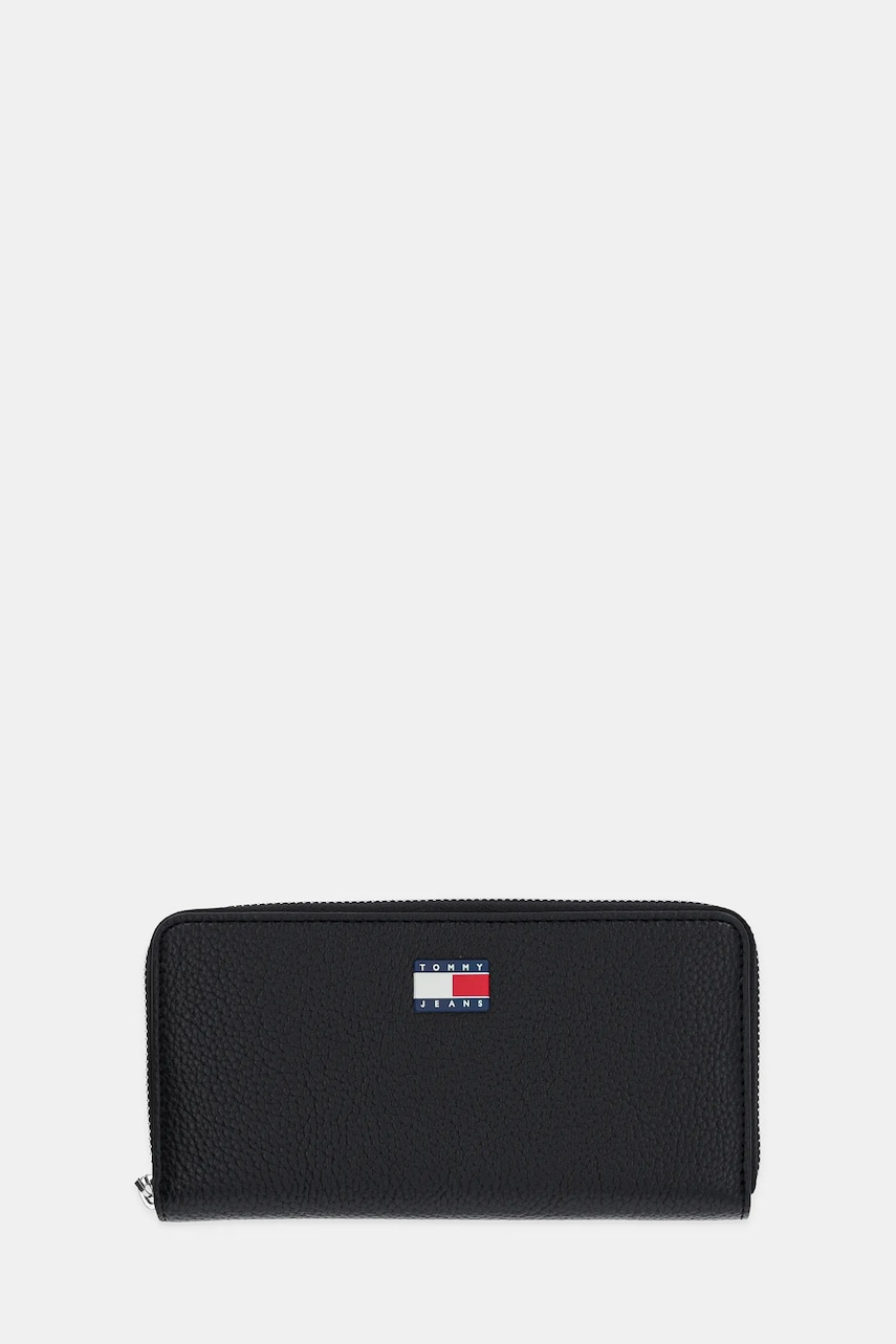 Tommy Jeans portofel culoarea negru, AW0AW17585