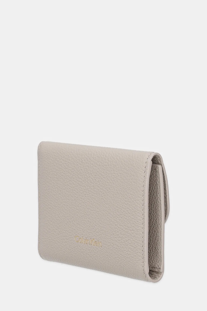 Кожаный чехол на карты Calvin Klein цвет бежевый LV04F1062G