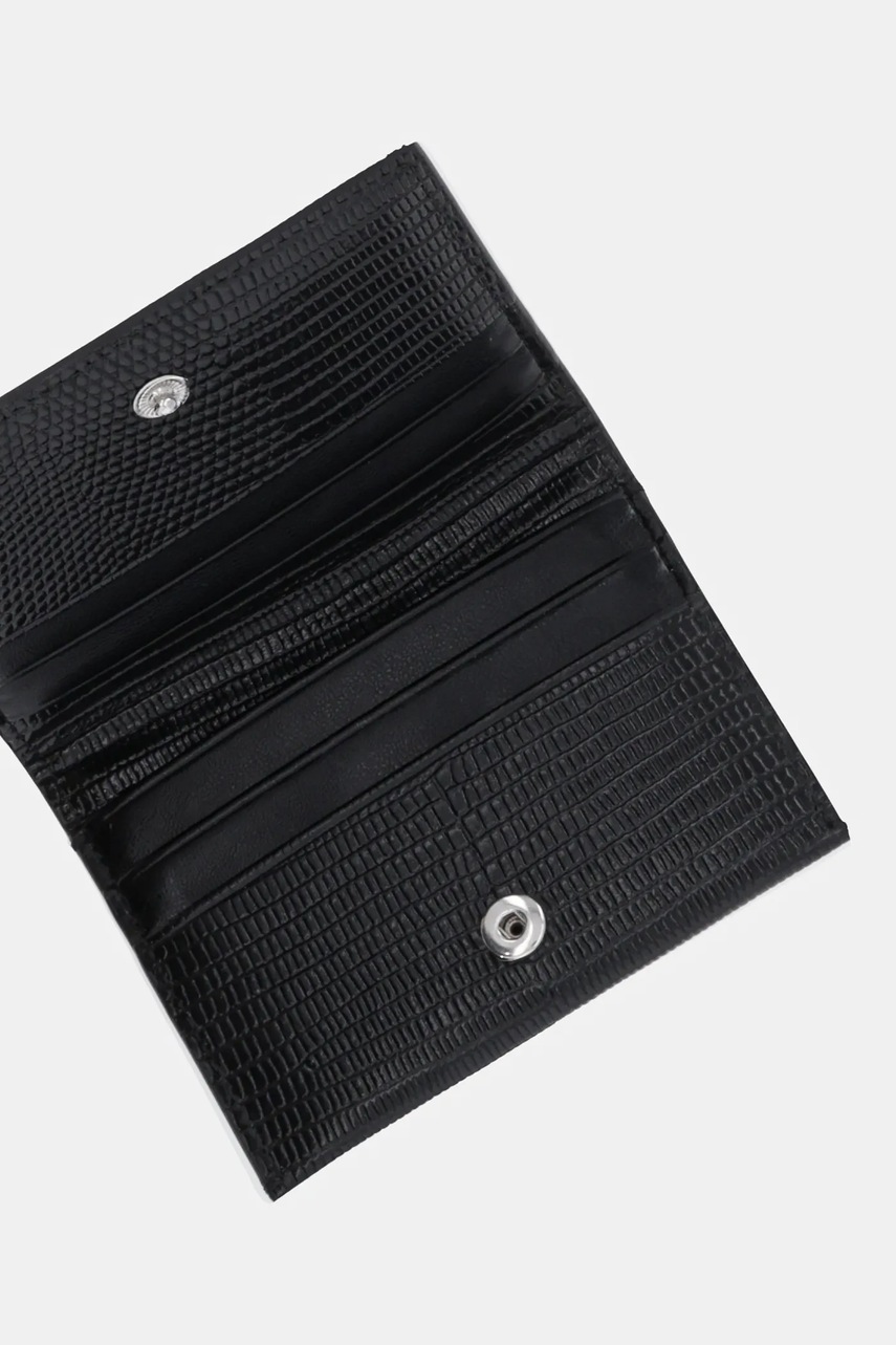 Δερμάτινη θήκη για κάρτες Calvin Klein χρώμα: μαύρο, LV04F1068G φωτογραφία