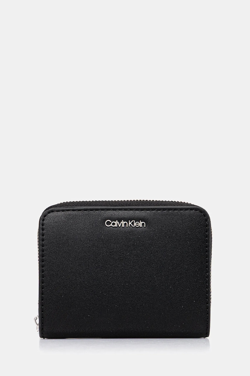 Levně Peněženka Calvin Klein dámská, černá barva, LV04F1029G