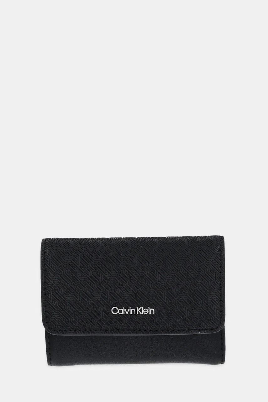 Levně Peněženka Calvin Klein dámská, černá barva, LV04F1038G