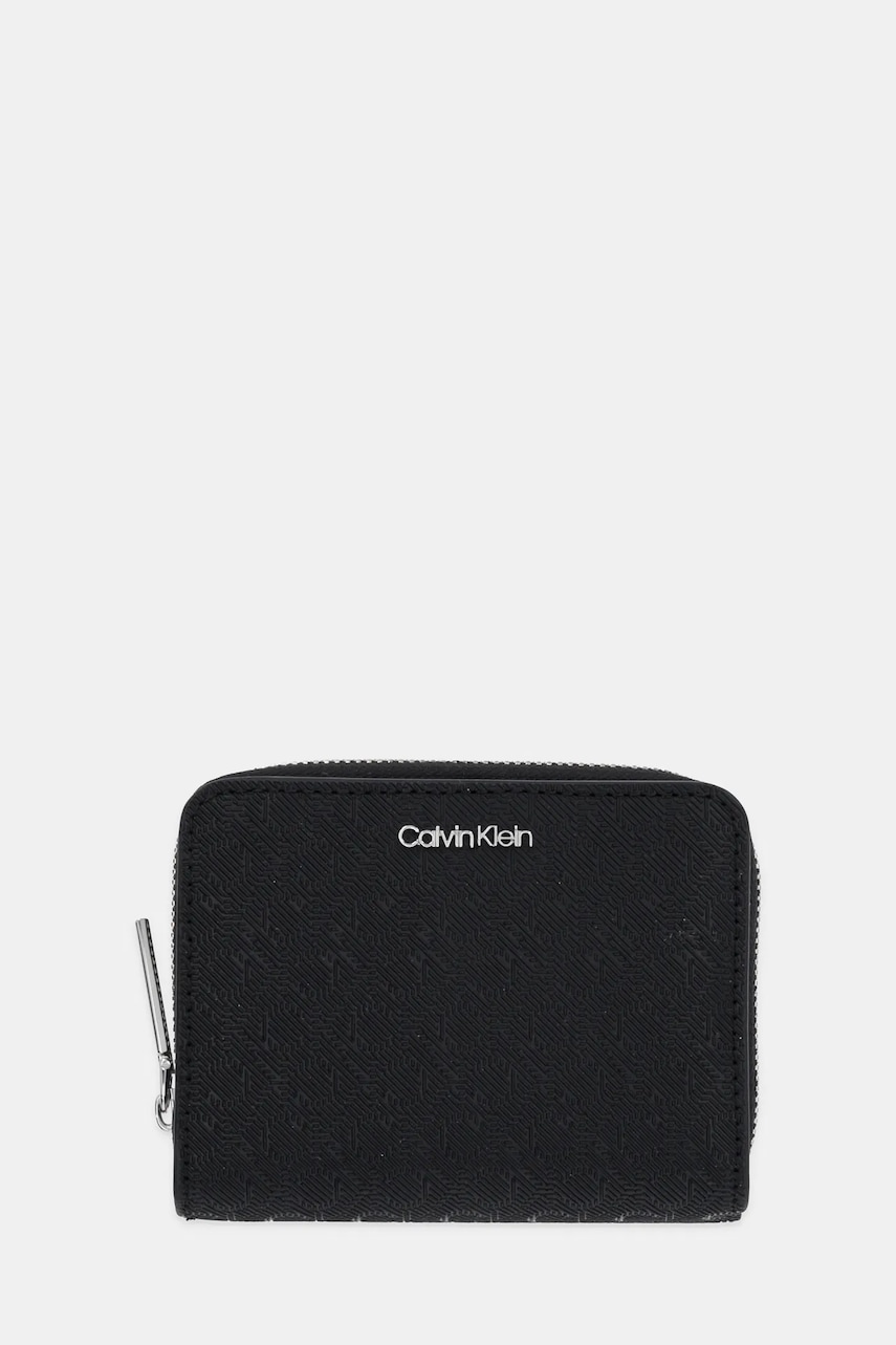 Levně Peněženka Calvin Klein dámská, černá barva, LV04F1037G