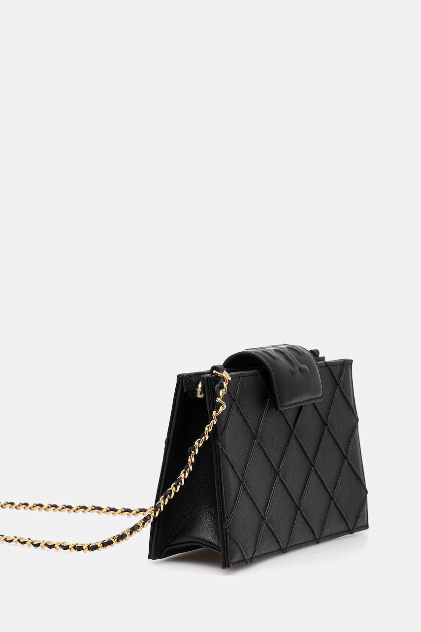 Кожаная сумочка Tory Burch Fleming цвет чёрный 167250-001 Кожаная сумочка Tory Burch Fleming цвет чёрный 167250-001