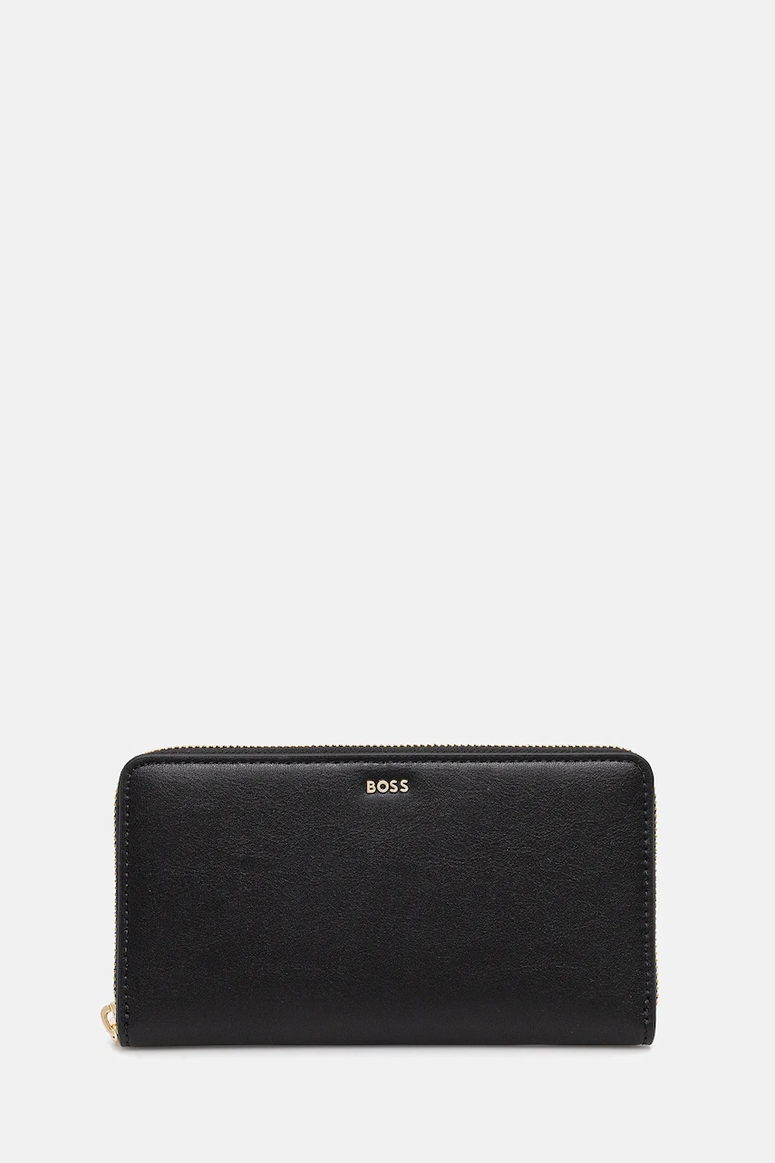 BOSS portofel de piele culoarea negru, 50548208
