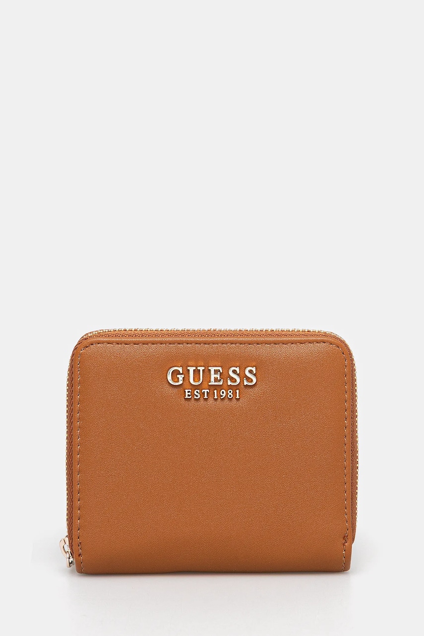 Levně Peněženka Guess TALENT dámská, hnědá barva, SWNG96 69137