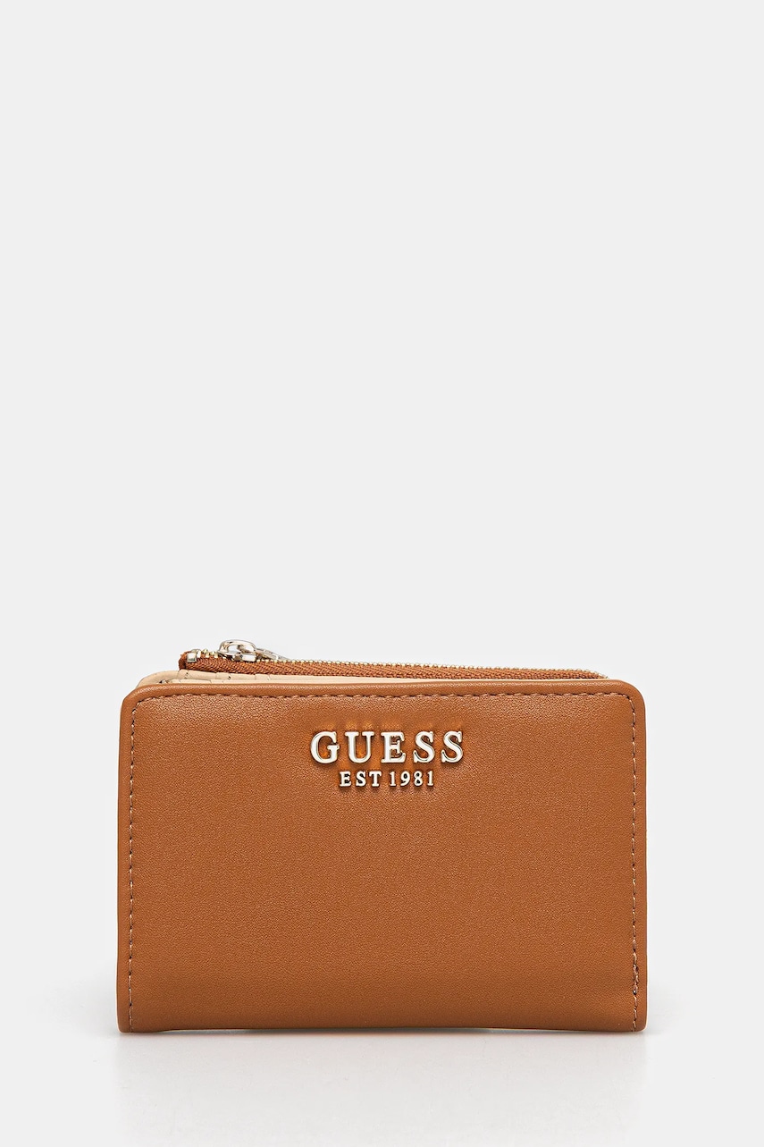 Levně Peněženka Guess TALENT dámská, hnědá barva, SWNG96 69156