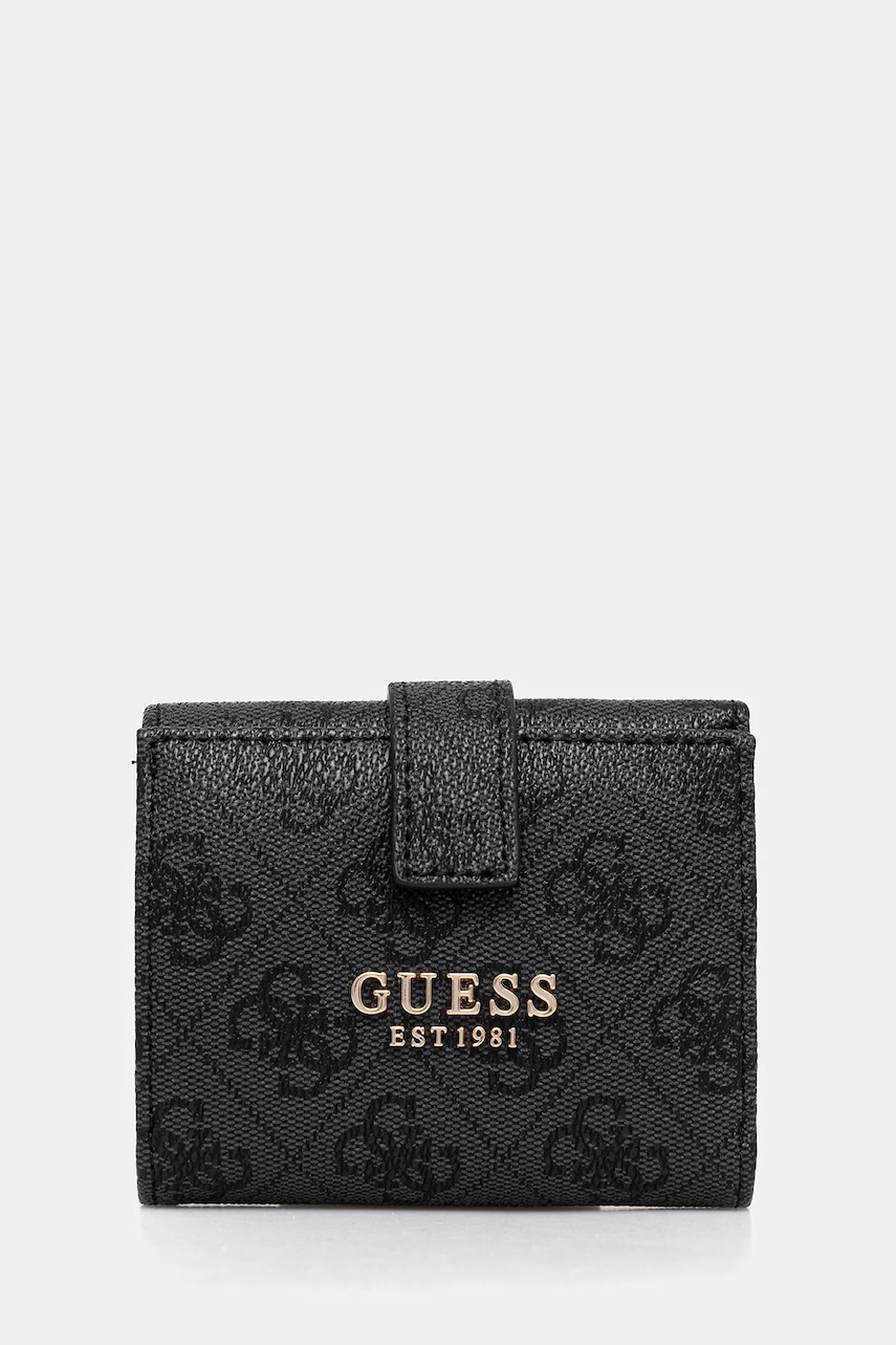 Levně Peněženka Guess LAUREL dámská, šedá barva, SWSG74 59138