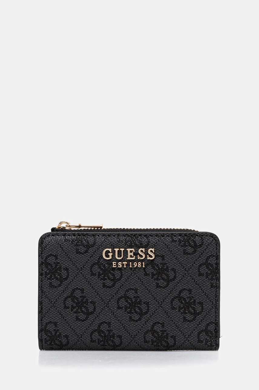 Levně Peněženka Guess LAUREL dámská, šedá barva, SWSG74 59156