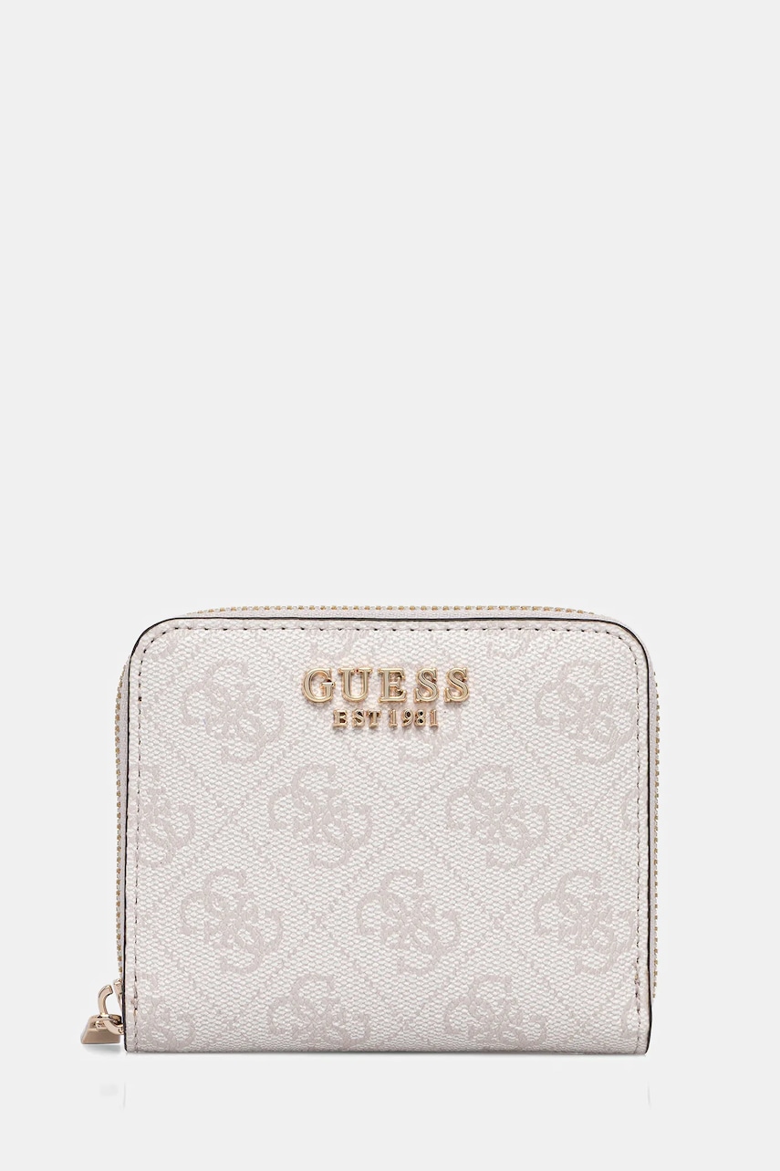 Levně Peněženka Guess KATYA dámská, bílá barva, SWSG96 52137
