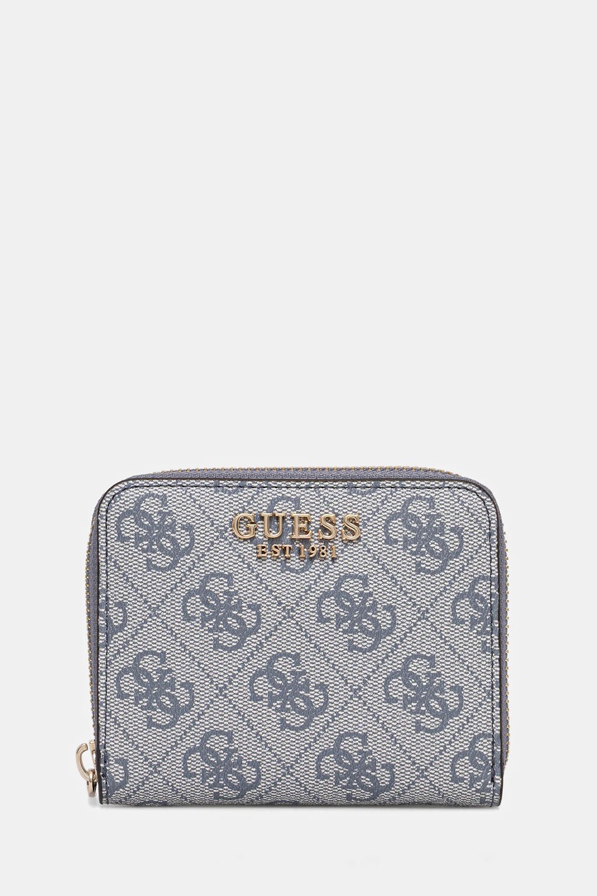 Levně Peněženka Guess KATYA dámská, modrá barva, SWSG96 52137