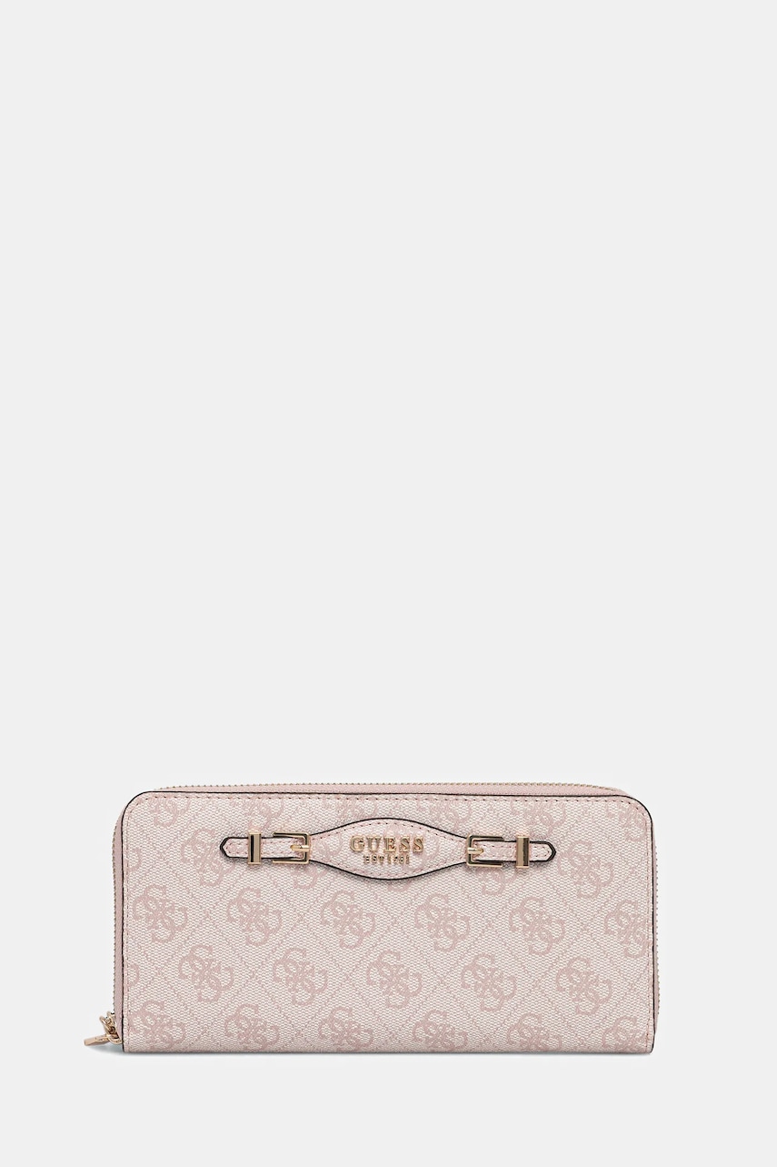 Levně Peněženka Guess KATYA dámská, růžová barva, SWSG96 52146