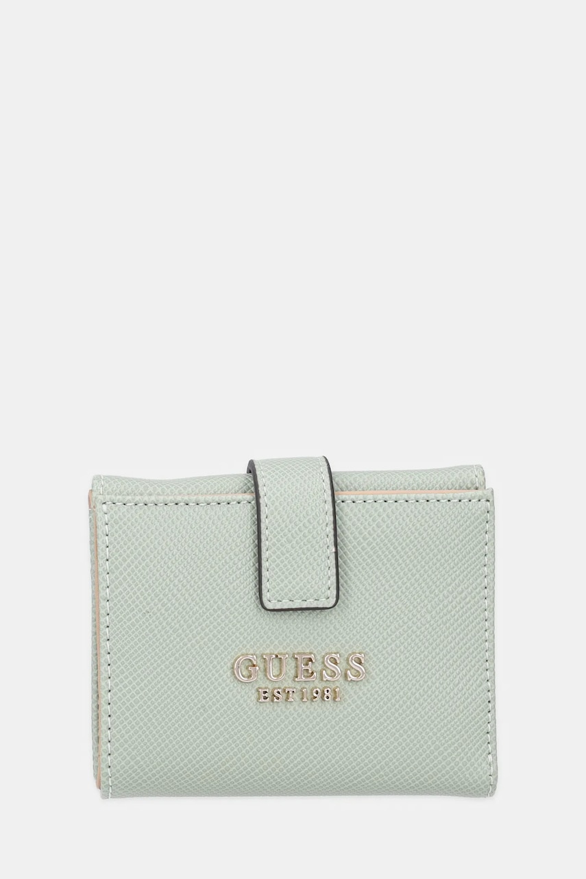 Levně Peněženka Guess ROSALBA dámská, zelená barva, SWZG96 57138