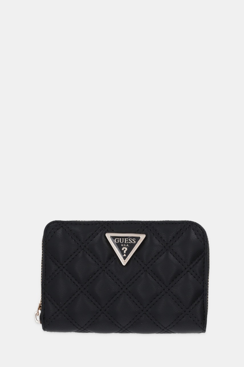 Levně Peněženka Guess GIULLY dámská, černá barva, SWQG96 73140