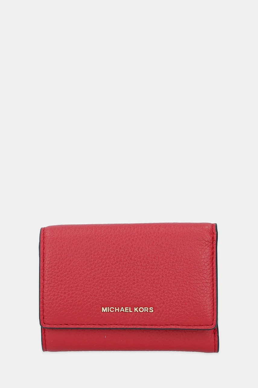 MICHAEL Michael Kors portofel de piele BRYANT culoarea roșu, 32S5GYTP1L