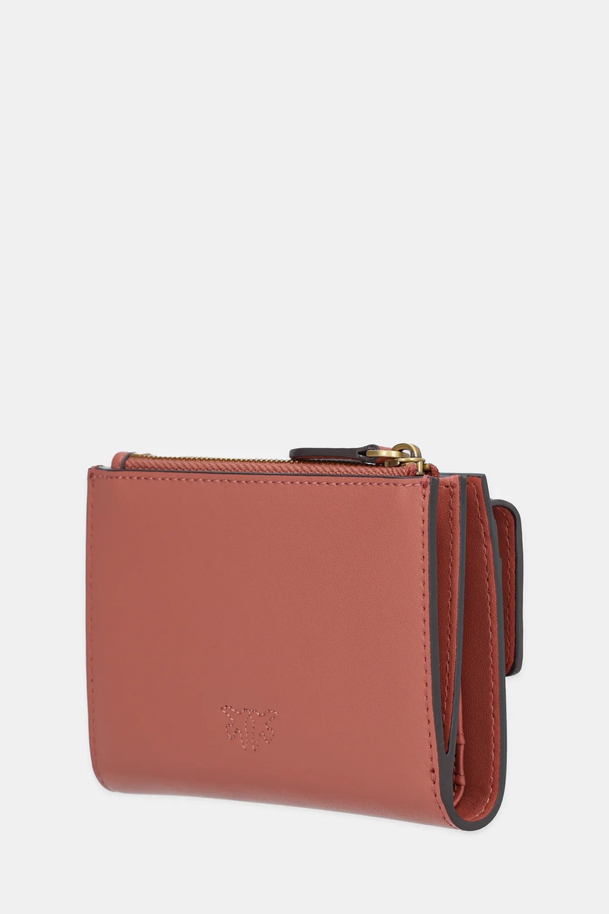 Кожаный кошелек Pinko цвет оранжевый 103612 A0F1