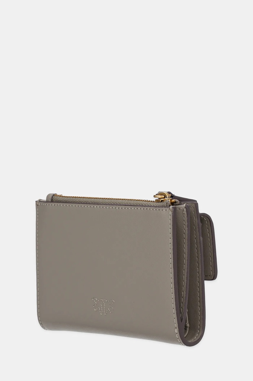 Кожаный кошелек Pinko цвет серый 103612 A0F1