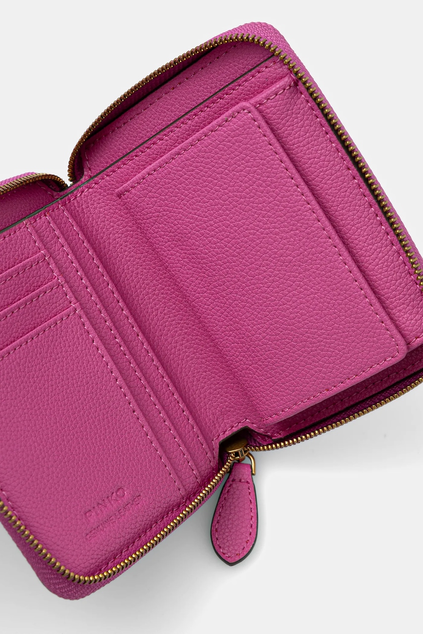 Кожаный кошелек Pinko цвет розовый 100249 A29Q Кожаный кошелек Pinko цвет розовый 100249 A29Q