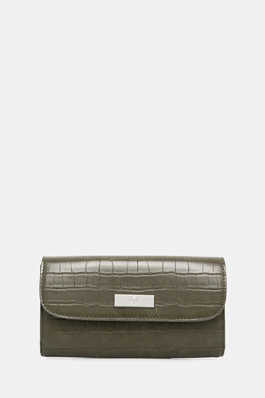 United Colors of Benetton portofel culoarea verde, 62Y9DY081