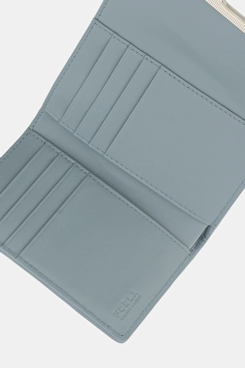 Δερμάτινο πορτοφόλι Furla χρώμα: μπλε, WP00225.BX3221.3963S φωτογραφία