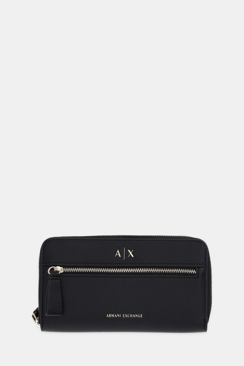 Levně Peněženka Armani Exchange dámská, černá barva, XW002124 AF17117