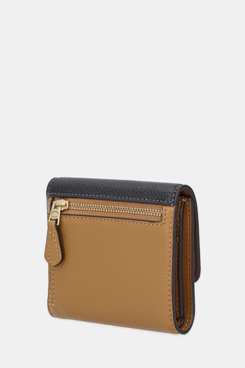 Кожаный кошелек Coach Mila цвет чёрный CAO14