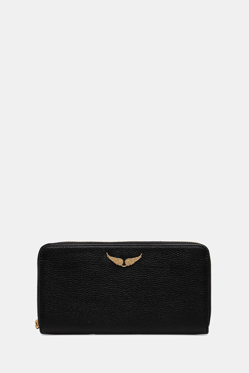 ZADIG&VOLTAIRE portofel de piele culoarea negru, LWSG03667