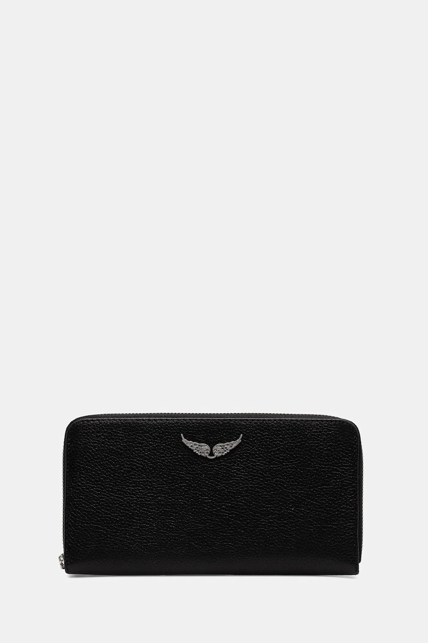 ZADIG&VOLTAIRE portofel de piele culoarea negru, LWSG03667