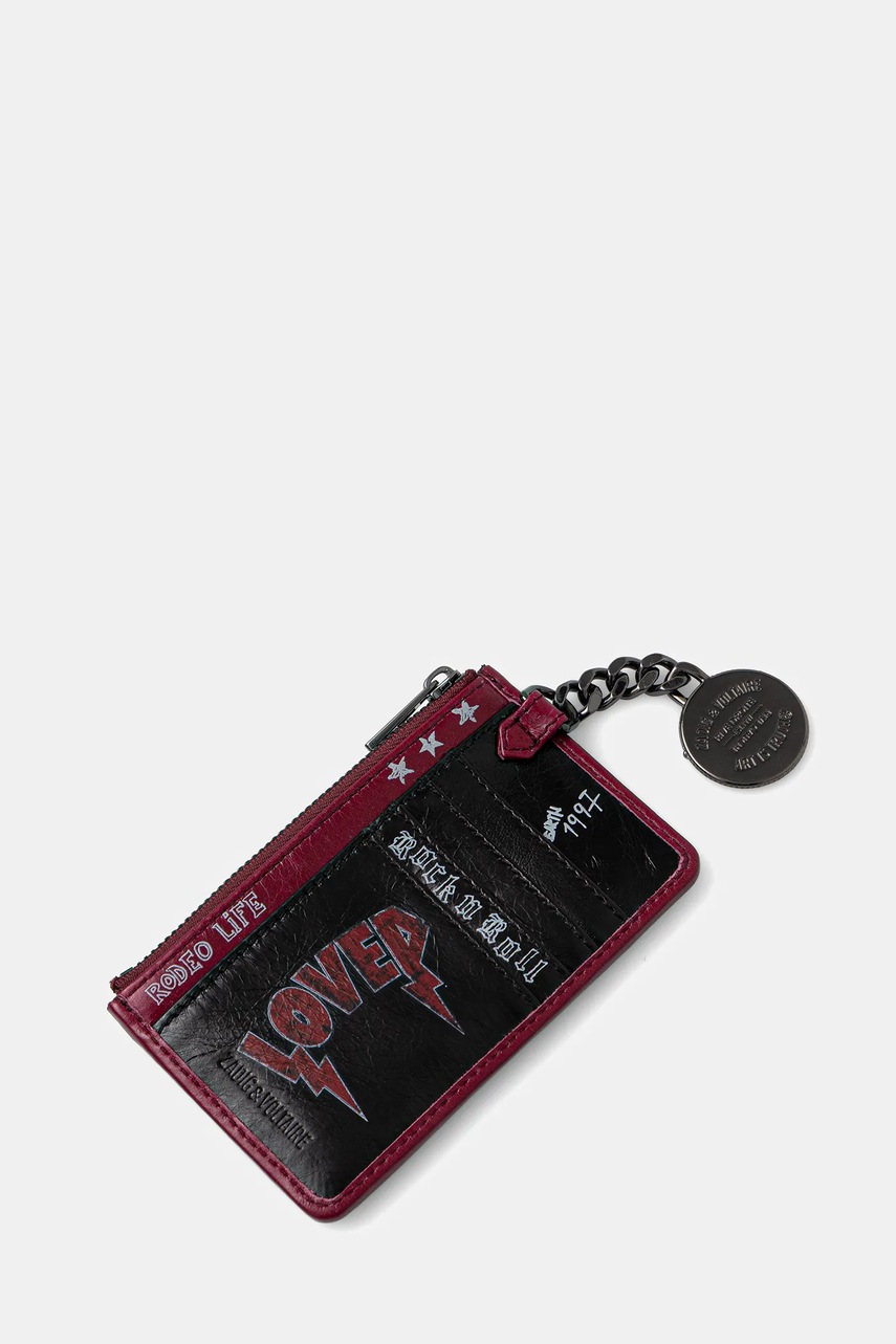 Кожаный кошелек ZADIG&VOLTAIRE цвет чёрный LWSG03676