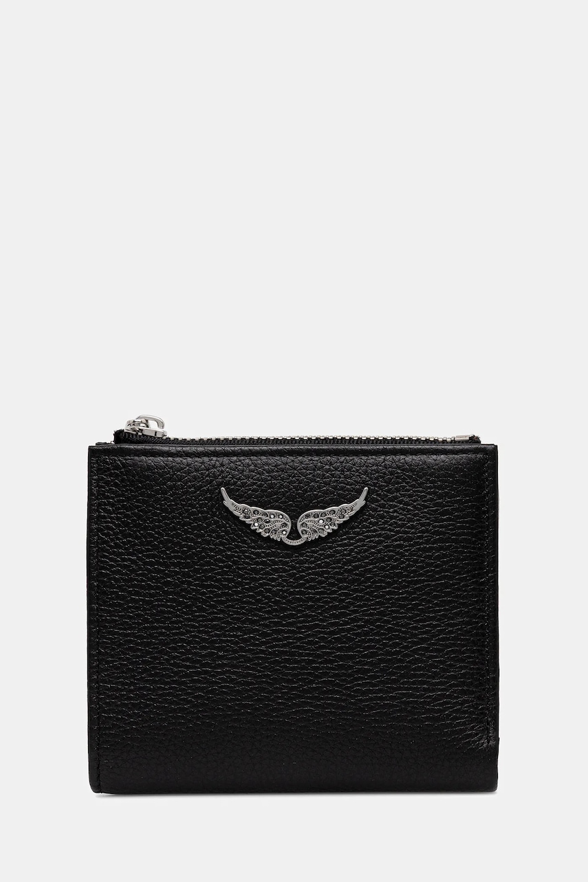 ZADIG&VOLTAIRE portofel de piele culoarea negru, LWSG03725