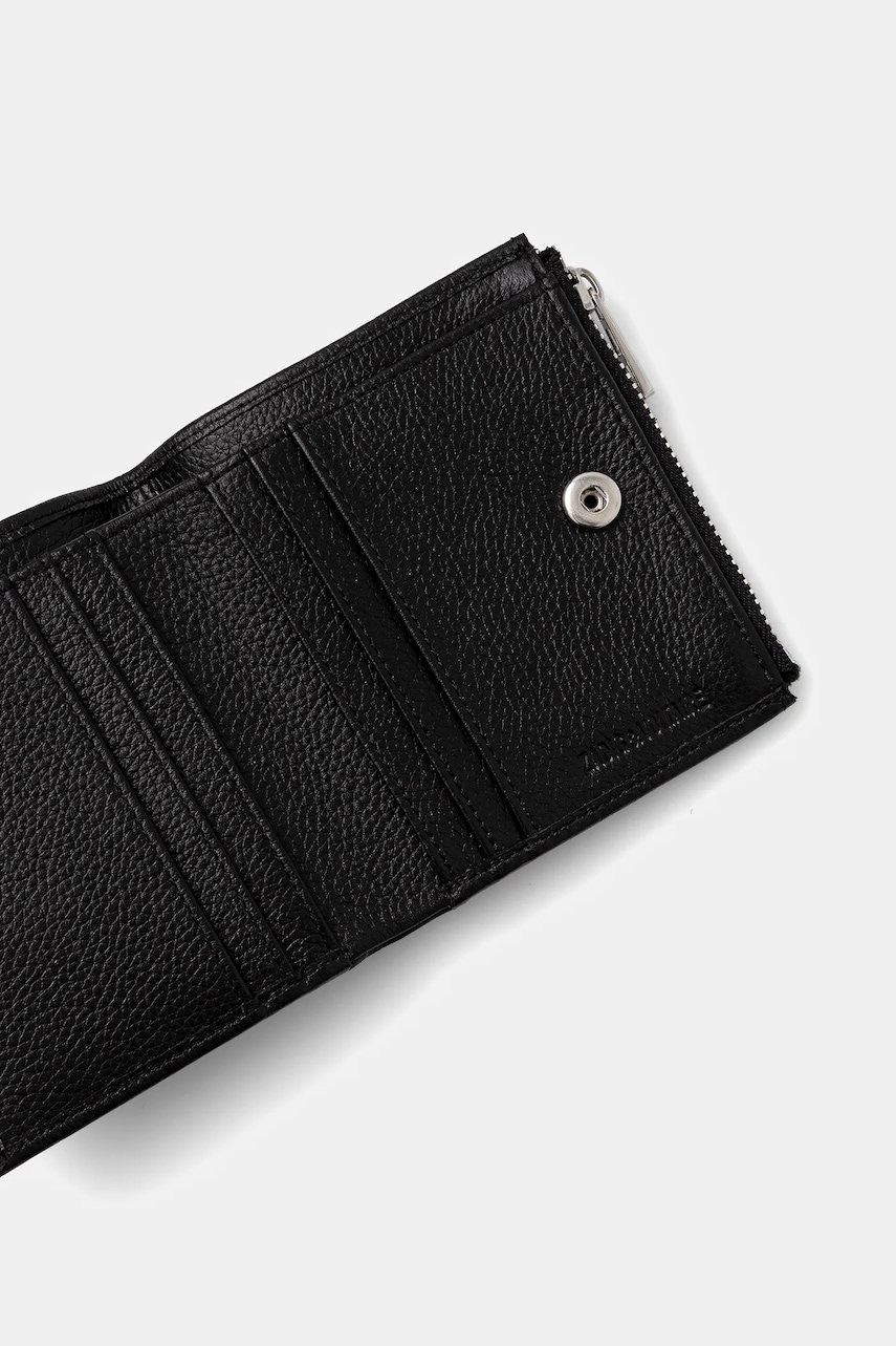 Кожаный кошелек ZADIG&VOLTAIRE цвет чёрный LWSG03725