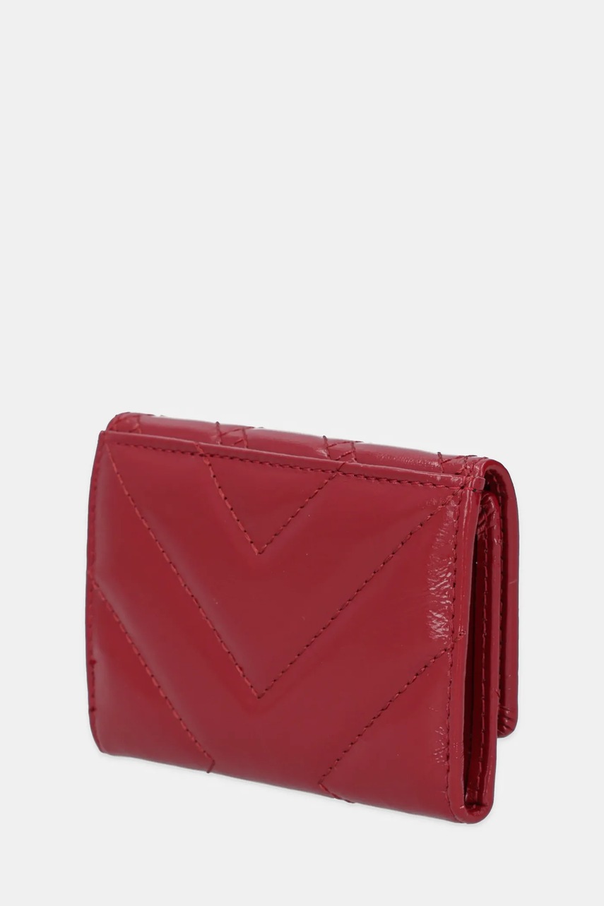 Кожаный кошелек Kurt Geiger London цвет бордовый 458850319