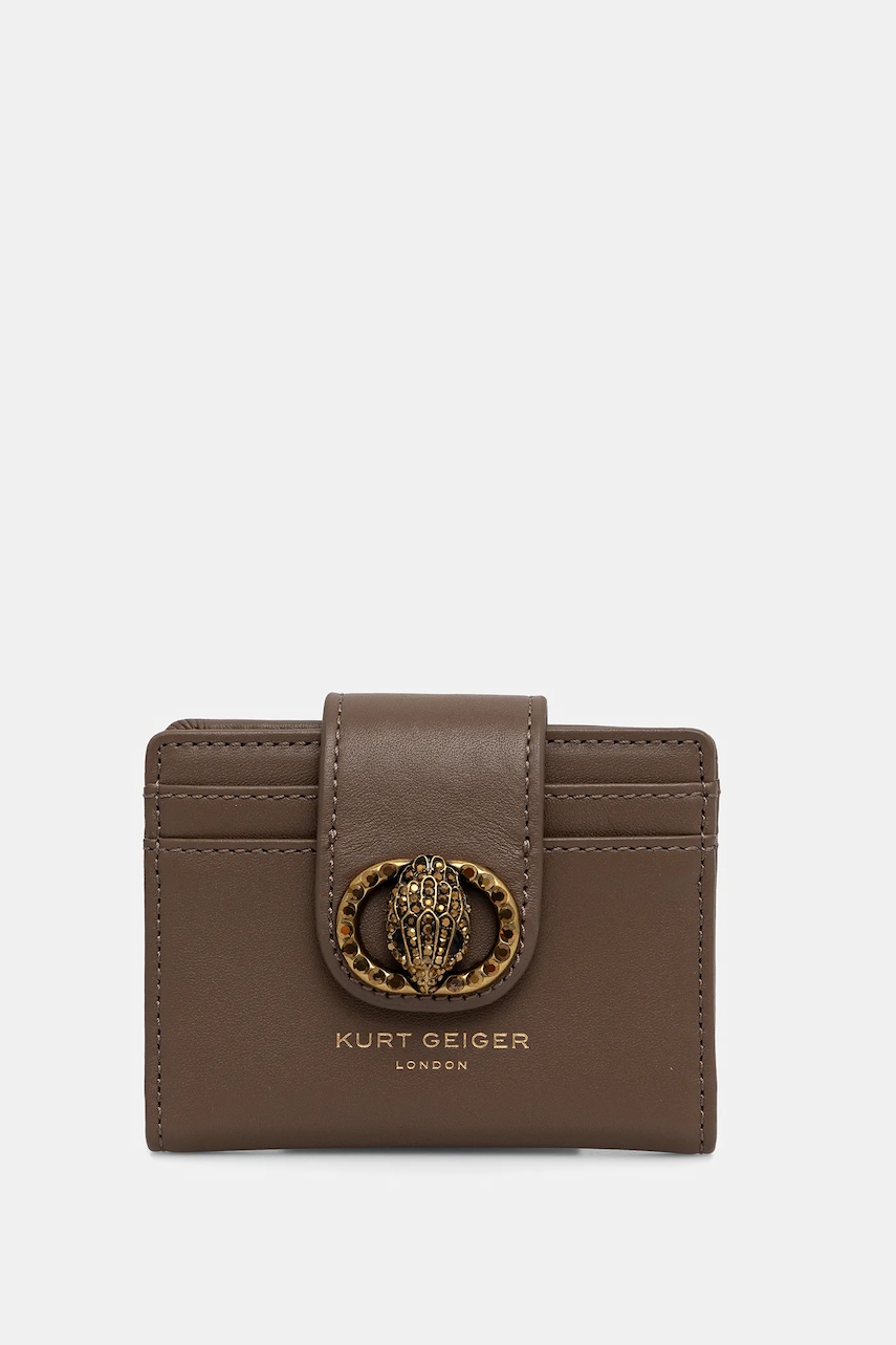 Kurt Geiger London carcasă din piele culoarea maro, 3735437109