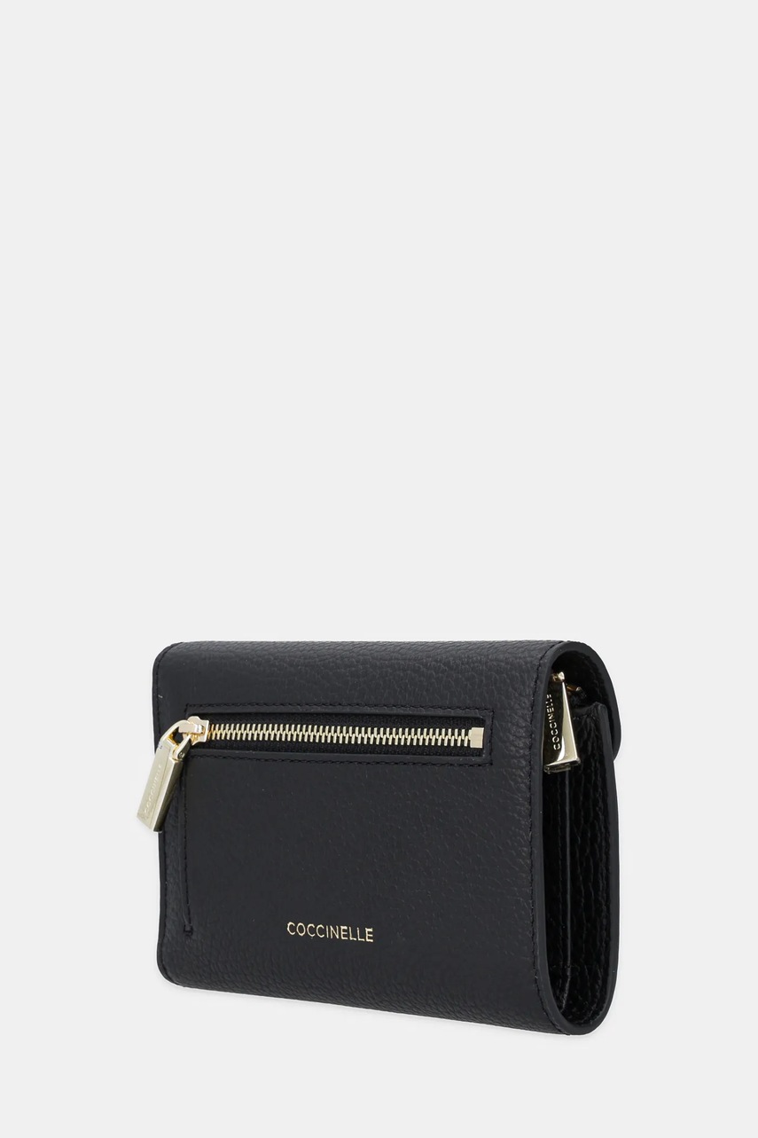 Кожаный кошелек Coccinelle COCCINELLE C-ME цвет чёрный E2.SSL.11.D6.21