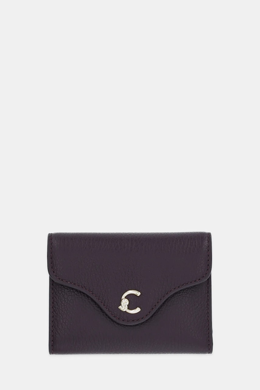 Coccinelle portofel de piele COCCINELLE C-ME culoarea violet, E2.SSL.11.F0.21