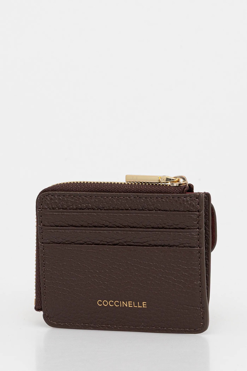 Кожаный кошелек Coccinelle COCCINELLE C-ME цвет коричневый E2.SSL.17.B6.21