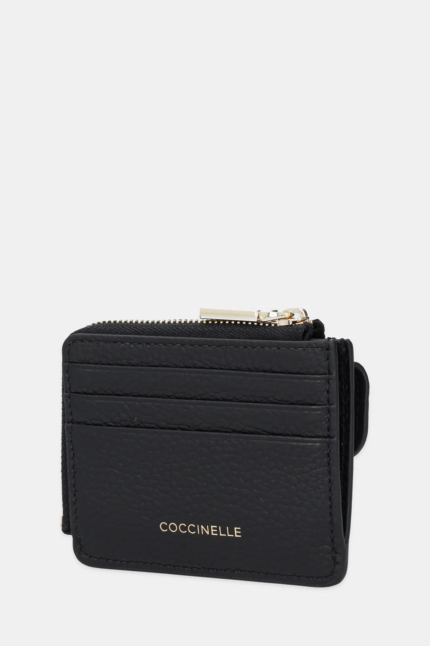 Кожаный кошелек Coccinelle COCCINELLE C-ME цвет чёрный E2.SSL.17.B6.21